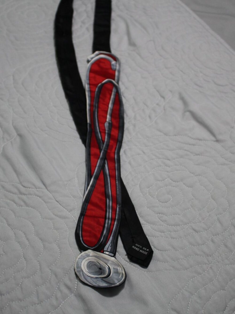 Why Knot Stethoscope Necktie Novelty Mens Silk Tie Doctor Pediatric - 58" Long